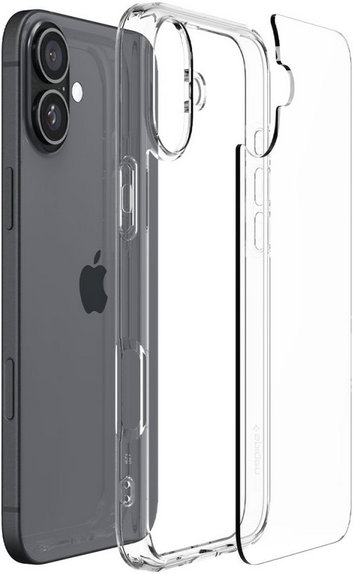 Spigen - Étui Ultra Hybrid pour iPhone 16 Plus, crystal clear