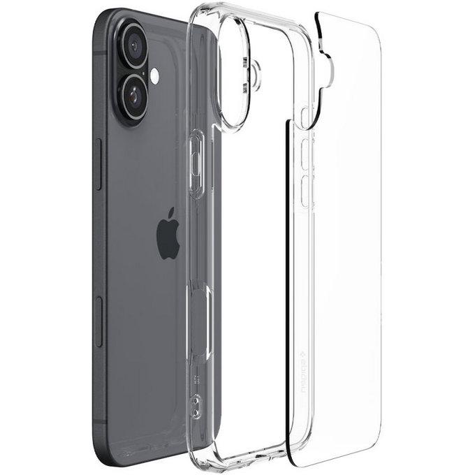 Spigen - Étui Ultra Hybrid pour iPhone 16 Plus, crystal clear