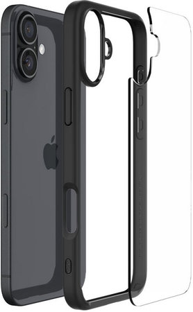 Spigen - Étui Ultra Hybrid pour iPhone 16 Plus, matte black