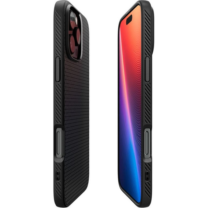 Spigen - Étui Liquid Air pour iPhone 16 Pro, matte black