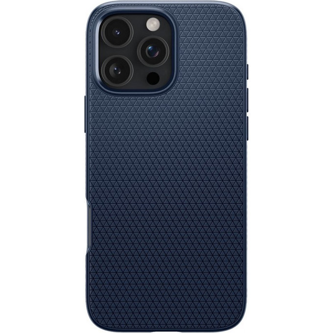 Spigen - Étui Liquid Air pour iPhone 16 Pro, navy blue