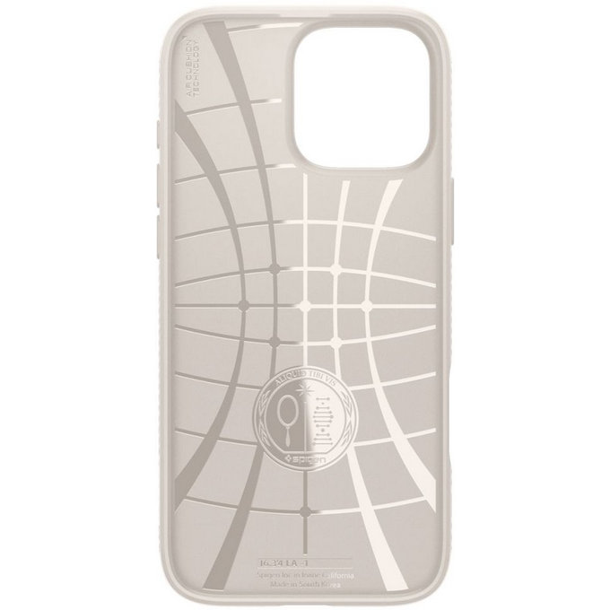 Spigen - Étui Liquid Air pour iPhone 16 Pro, natural titanium