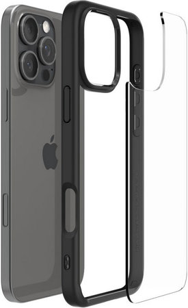 Spigen - Étui Ultra Hybrid pour iPhone 16 Pro, matte black