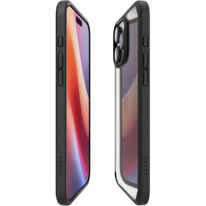 Spigen - Étui Ultra Hybrid pour iPhone 16 Pro, matte black