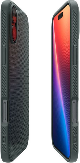 Spigen - Étui Liquid Air pour iPhone 16, abyss green