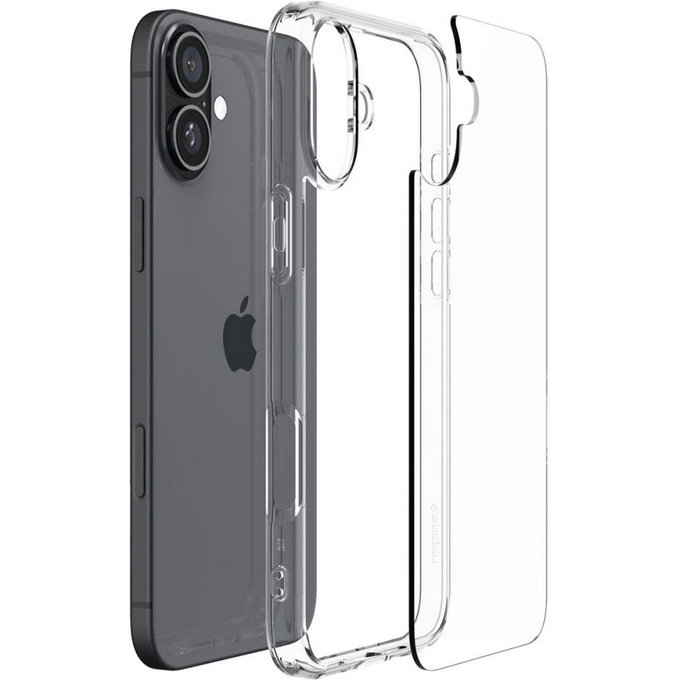 Spigen - Étui Ultra Hybrid pour iPhone 16, crystal clear