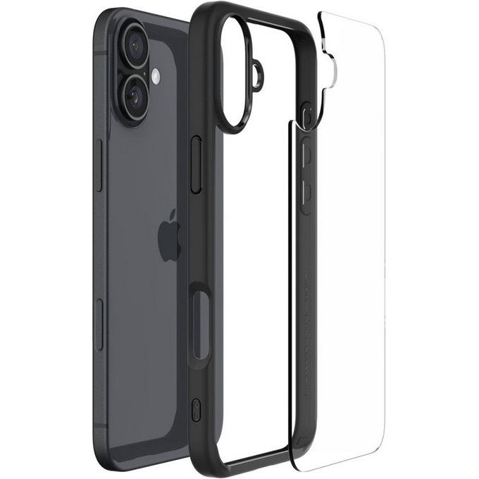 Spigen - Étui Ultra Hybrid pour iPhone 16, matte black