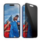 Verre trempé UWF Privacy avec applicateur pour iPhone 16/15, Noir, PanzerGlass