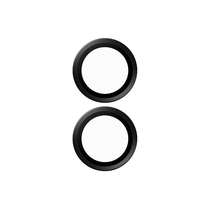 PanzerGlass - Couvercle de Protection d'Objectif d'Appareil Hoops Ceramic pour iPhone 16 et 16 Plus, noir