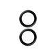 PanzerGlass - Couvercle de Protection d'Objectif d'Appareil Hoops pour iPhone 16 et 16 Plus, noir