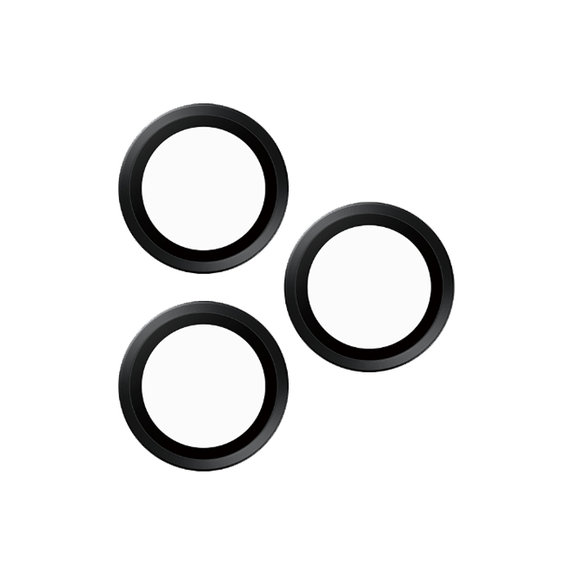 PanzerGlass - Couvercle de Protection d'Objectif d'Appareil Hoops pour iPhone 16 Pro et 16 Pro Max, noir