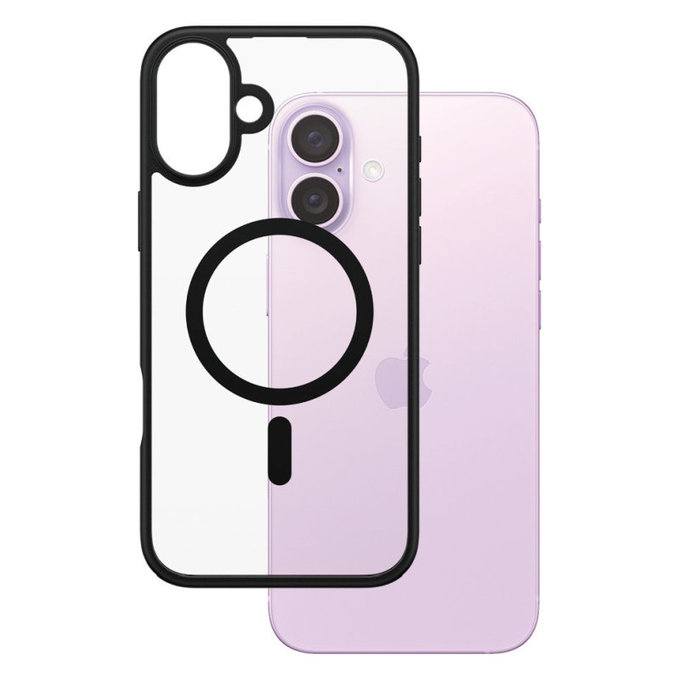 Étui HardCase avec MagSafe pour iPhone 16 Plus, noir, PanzerGlass