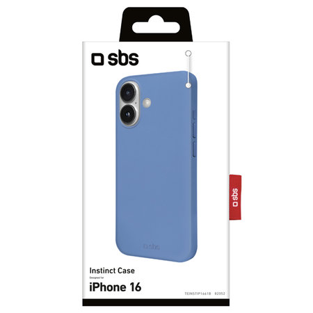 SBS - Étui Instinct pour iPhone 16, bleu