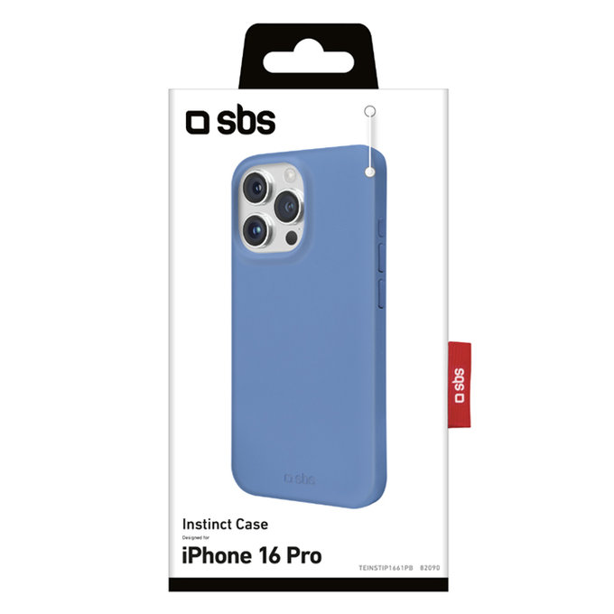 SBS - Étui Instinct pour iPhone 16 Pro, bleu
