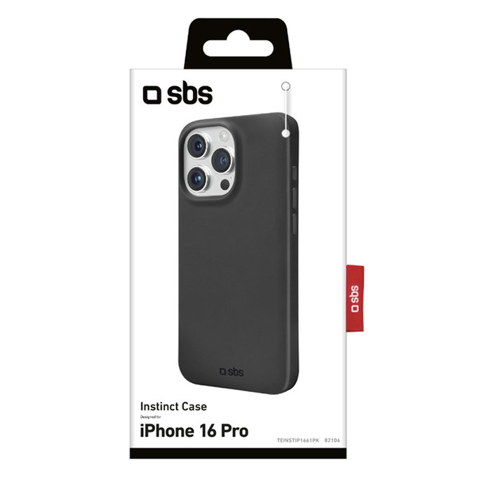 SBS - Étui Instinct pour iPhone 16 Pro, noir
