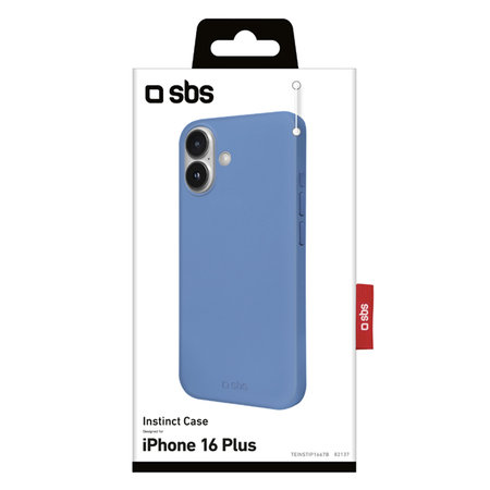 SBS - Étui Instinct pour iPhone 16 Plus, bleu