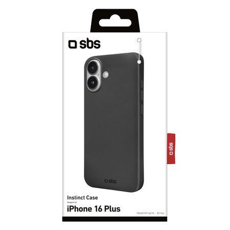 SBS - Étui Instinct pour iPhone 16 Plus, noir