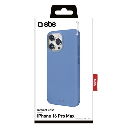 SBS - Étui Instinct pour iPhone 16 Pro Max, bleu