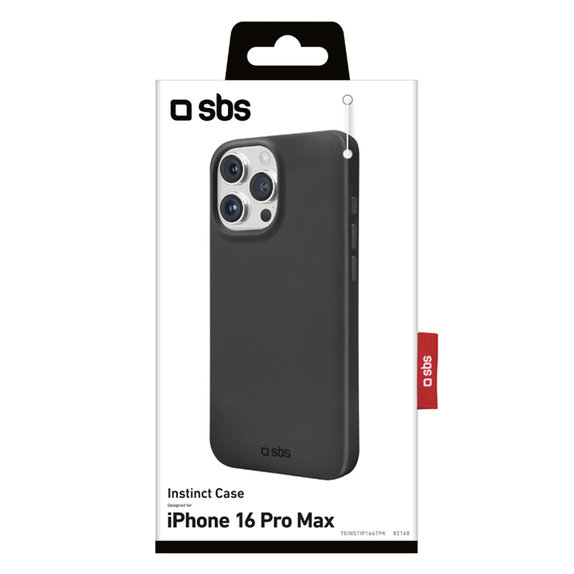 SBS - Étui Instinct pour iPhone 16 Pro Max, noir