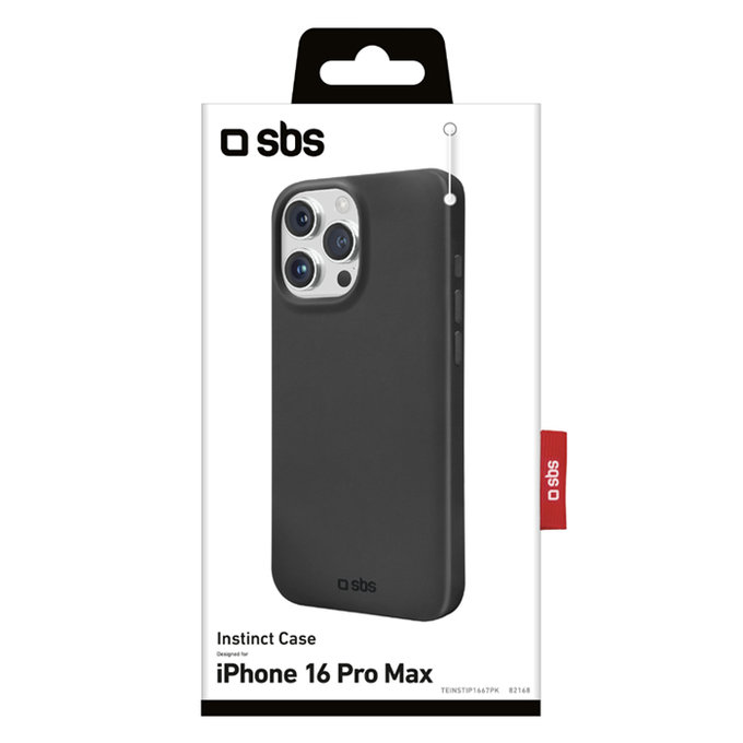 SBS - Étui Instinct pour iPhone 16 Pro Max, noir