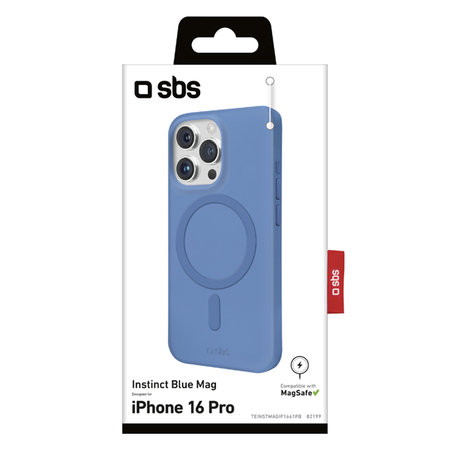 SBS - Étui Instinct Mag avec MagSafe pour iPhone 16 Pro, bleu