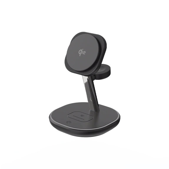 FixPremium - MagSafe Support de chargement avec Qi2, noir
