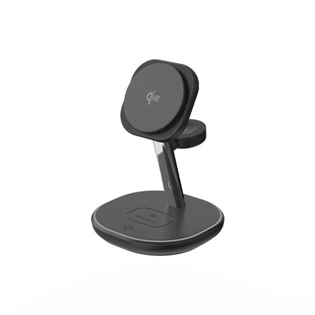 FixPremium - MagSafe Support de chargement avec Qi2, noir