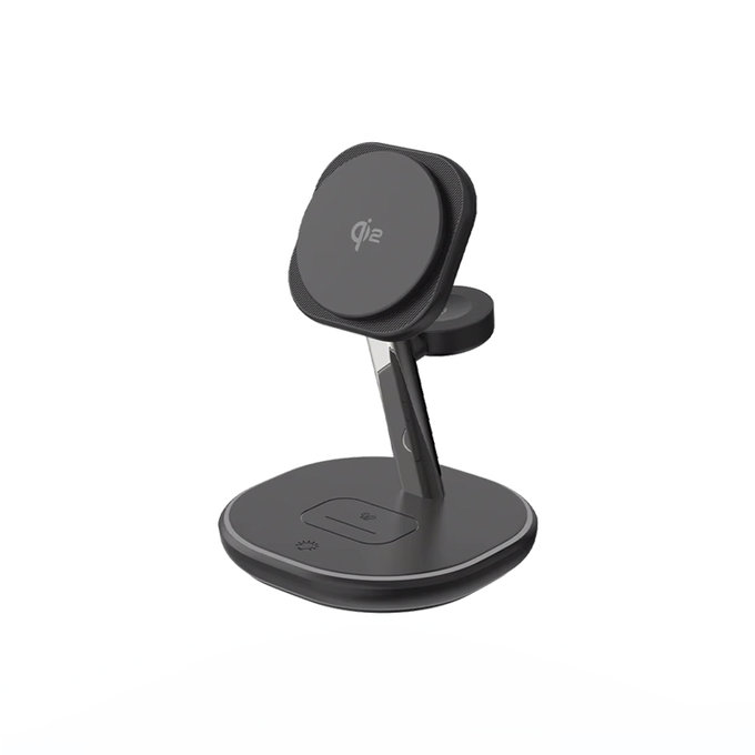 FixPremium - MagSafe Support de chargement avec Qi2, noir