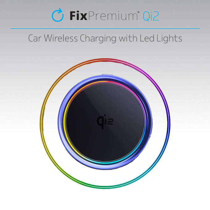FixPremium - MagSafe Chargeur de voiture Mini avec Qi2, noir