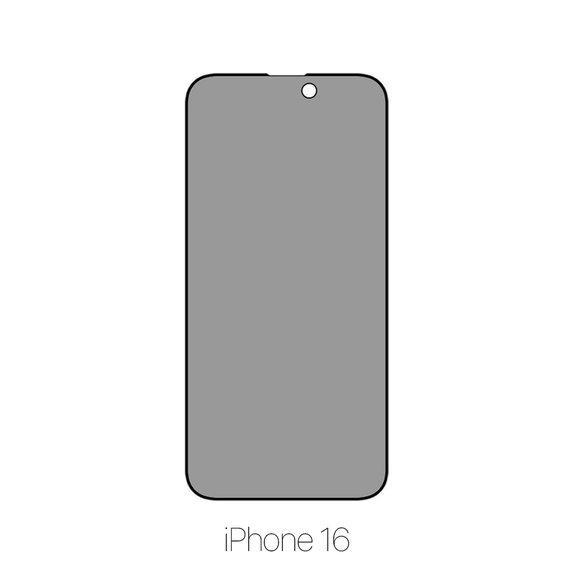 FixPremium Privacy Anti-Spy Glass - Verre trempé pour iPhone 16