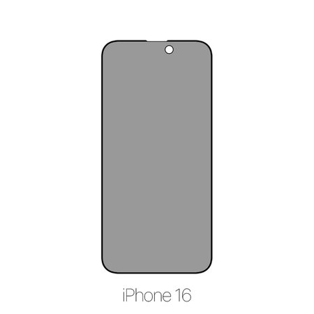 FixPremium Privacy Anti-Spy Glass - Verre trempé pour iPhone 16