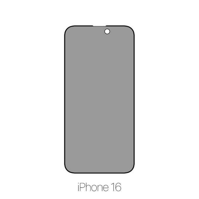 FixPremium Privacy Anti-Spy Glass - Verre trempé pour iPhone 16