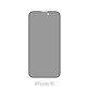 FixPremium Privacy Anti-Spy Glass - Verre trempé pour iPhone 16