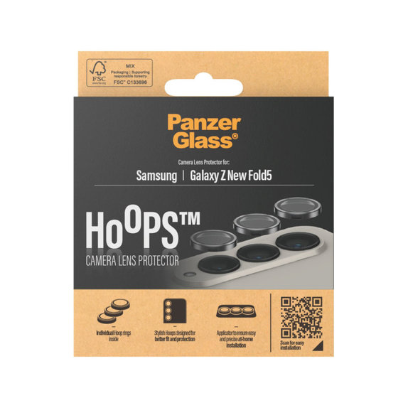 Protection d’objectif photo Hoops pour Samsung Z Fold6, Noir, PanzerGlass