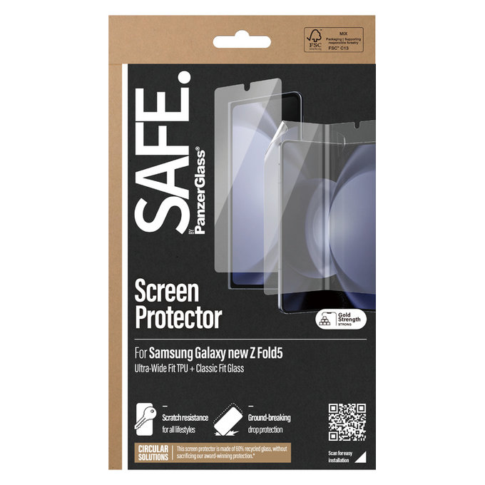 Film de protection UWF et verre trempé pour Samsung Galaxy Z Fold6, Clair, SAFE by PanzerGlass