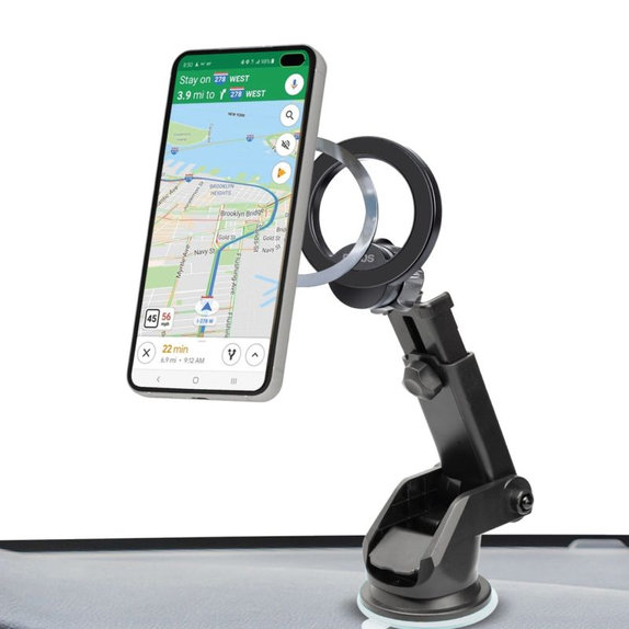 SBS - Support voiture Circle Mag avec bras télescopique, MagSafe, noir