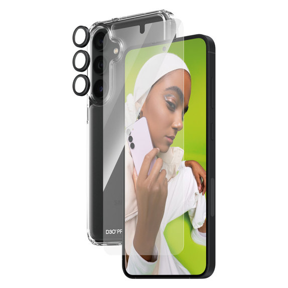 Bundle Hoops + Verre trempé UWF + Hard Case D3O pour Samsung Galaxy S24+, PanzerGlass