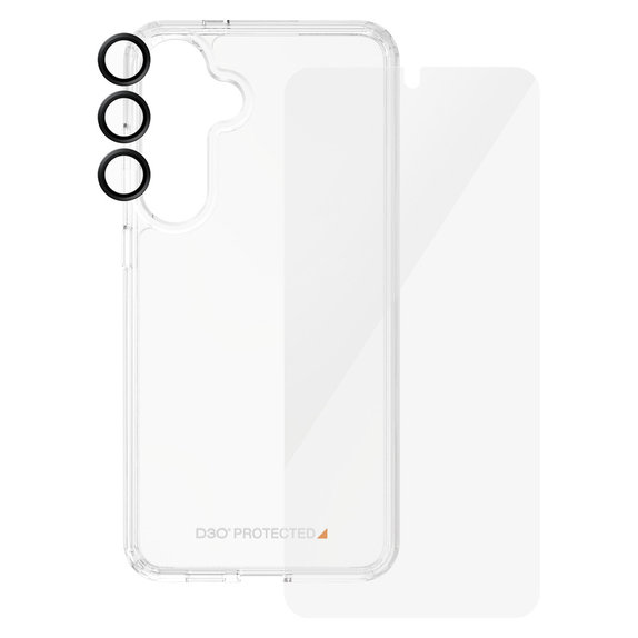 Bundle Hoops + Verre trempé UWF + Hard Case D3O pour Samsung Galaxy S24+, PanzerGlass