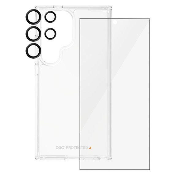 Bundle Hoops + Verre trempé UWF + Hard Case D3O pour Samsung Galaxy S24 Ultra, PanzerGlass