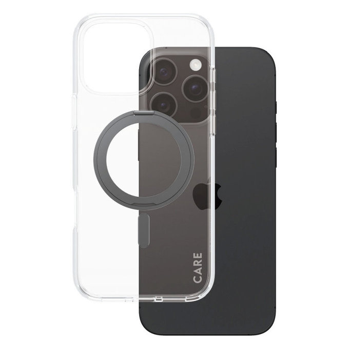 Coque Kickstand avec MagSafe pour iPhone 16 Pro Max, Noir, CARE