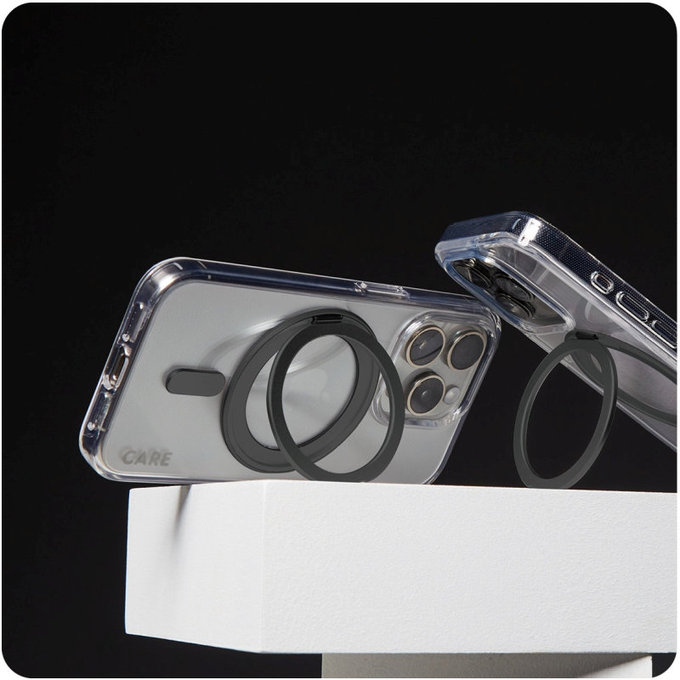 Coque Kickstand avec MagSafe pour iPhone 16 Pro Max, Noir, CARE