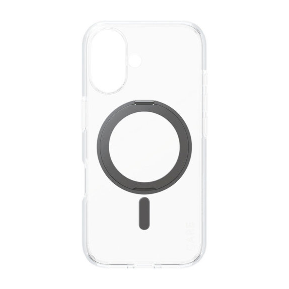 Coque Kickstand avec MagSafe pour iPhone 16, Noir, CARE