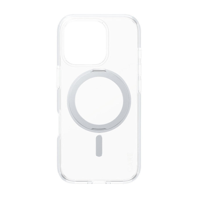 Coque Kickstand avec MagSafe pour iPhone 16 Pro, Argent, CARE
