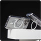 Coque Kickstand avec MagSafe pour iPhone 16 Pro, Argent, CARE