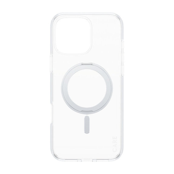Coque Kickstand avec MagSafe pour iPhone 16 Pro Max, Argent, CARE