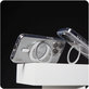 Coque Kickstand avec MagSafe pour iPhone 16 Pro Max, Argent, CARE