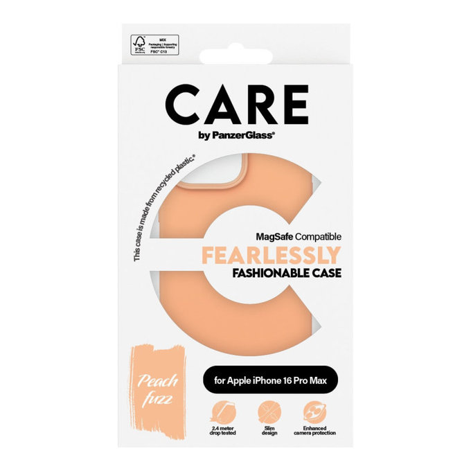 Coque Fearlessly avec MagSafe pour iPhone 16 Pro Max, Peachy, CARE