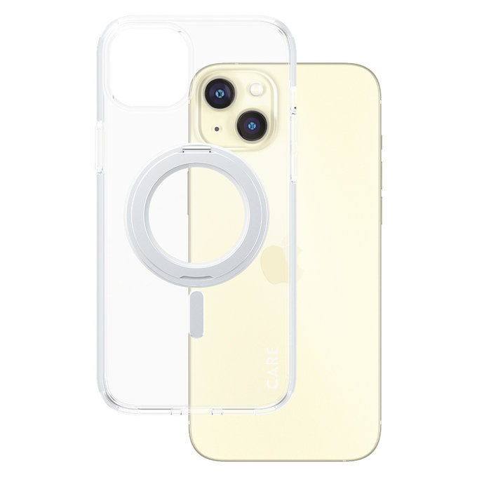 Étui Kickstand avec MagSAFE by PanzerGlass pour iPhone 15 Pro Max, Argent, PanzerGlass