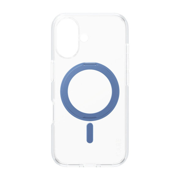 Coque Kickstand avec MagSafe pour iPhone 16, Bleu, CARE
