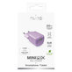 PURO - Adaptateur de charge MiniPro USB-C, GaN, 20W, coraltastic